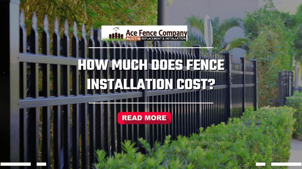 newly installed metal fence
