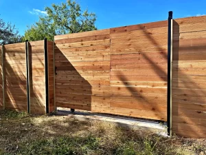 wood privacy fence installation austin by ace fence company austin–replacement and installation