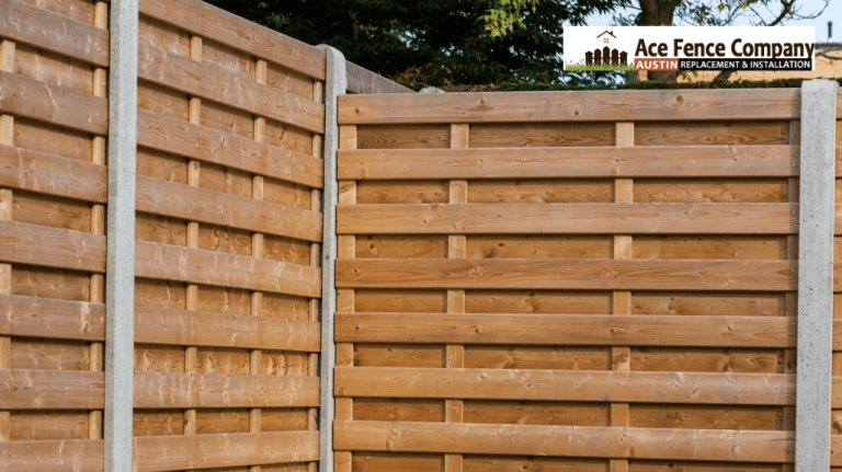 horizontal privacy fence