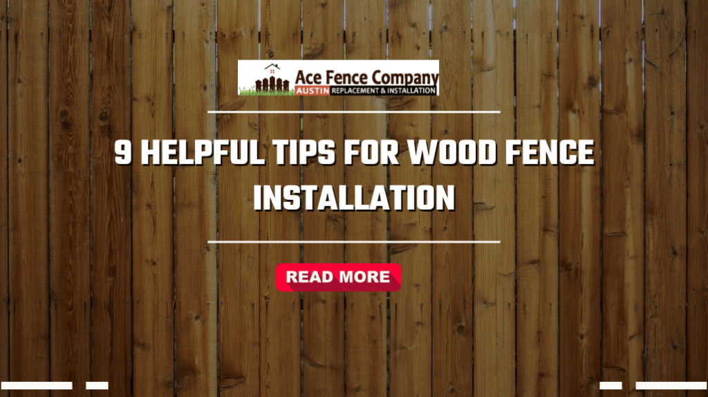 newly installed fence